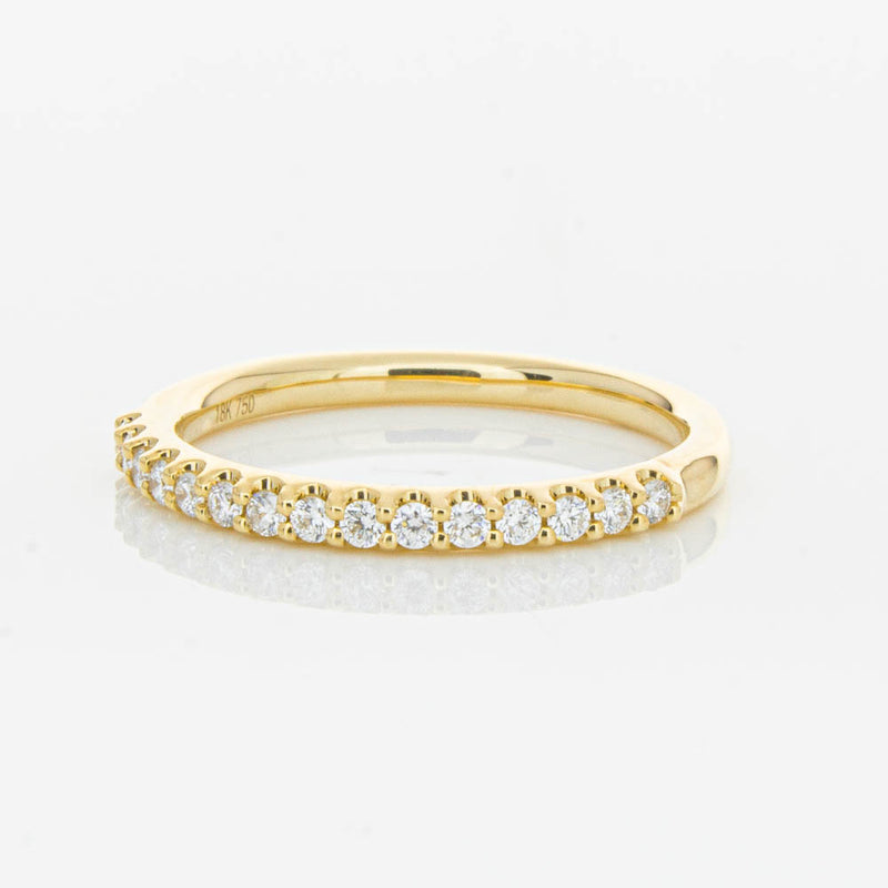 18ct Yellow Gold .20ct Diamond Manhattan Band-Ring-Walker & Hall