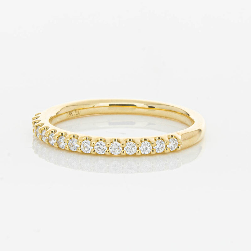 18ct Yellow Gold .20ct Diamond Manhattan Band-Ring-Walker & Hall