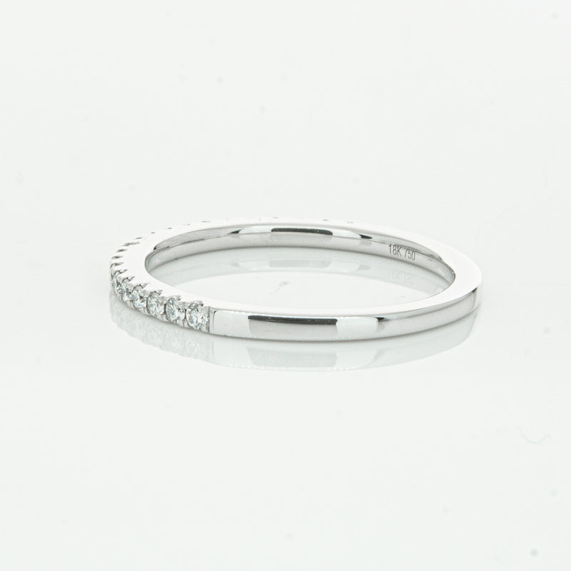 18ct White Gold Diamond Millie Band-Ring-Walker & Hall