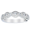 18ct White Gold Diamond Band-Ring-Walker & Hall
