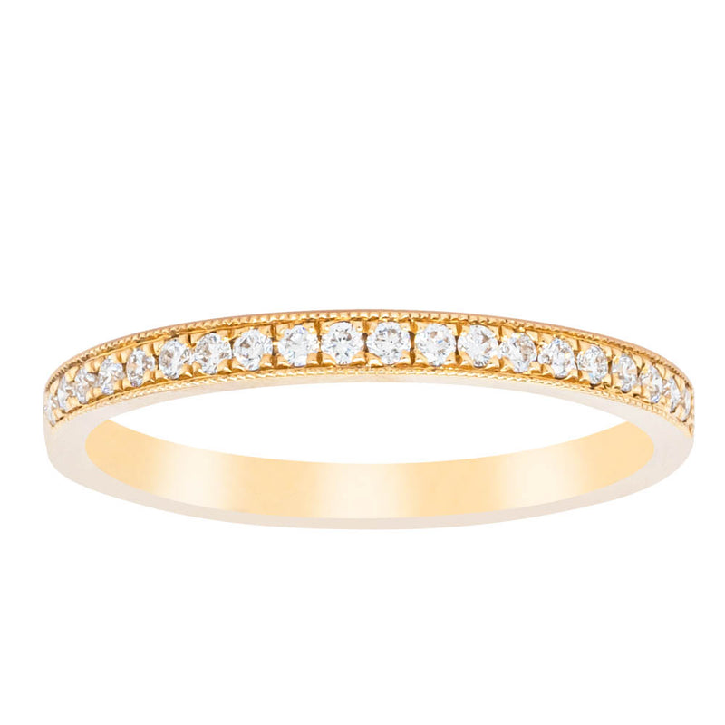 18ct Yellow Gold .16ct Diamond Galaxis Band-Ring-Walker & Hall