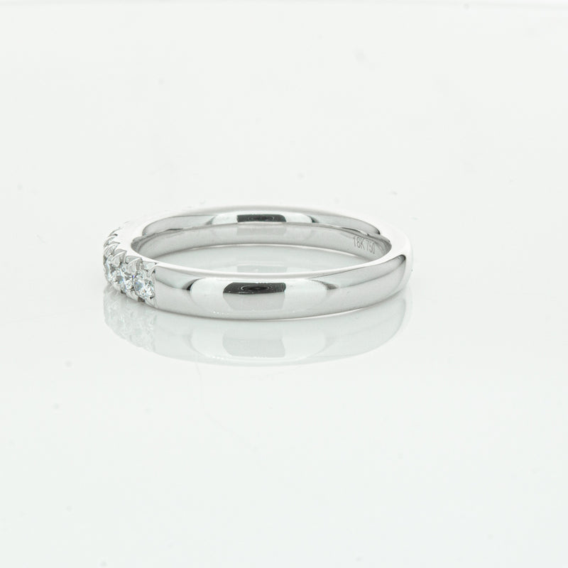 18ct White Gold .50ct Diamond Meridien Band-Ring-Walker & Hall