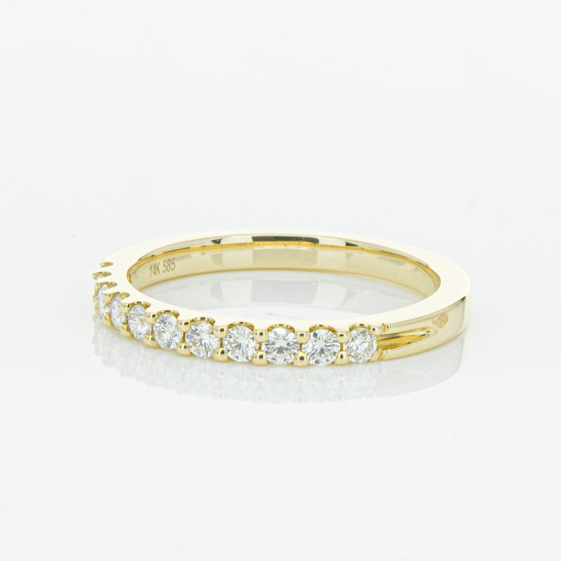 14ct Yellow Gold Diamond Luna Band-Ring-Walker & Hall