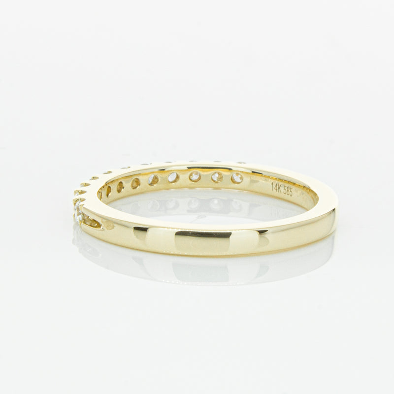 14ct Yellow Gold Diamond Luna Band-Ring-Walker & Hall