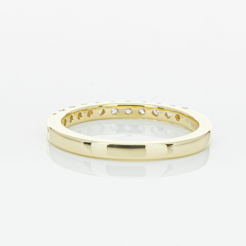 14ct Yellow Gold Diamond Luna Band-Ring-Walker & Hall
