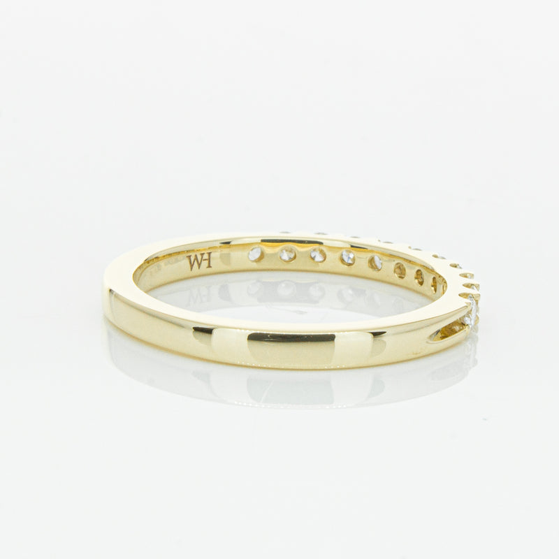14ct Yellow Gold Diamond Luna Band-Ring-Walker & Hall
