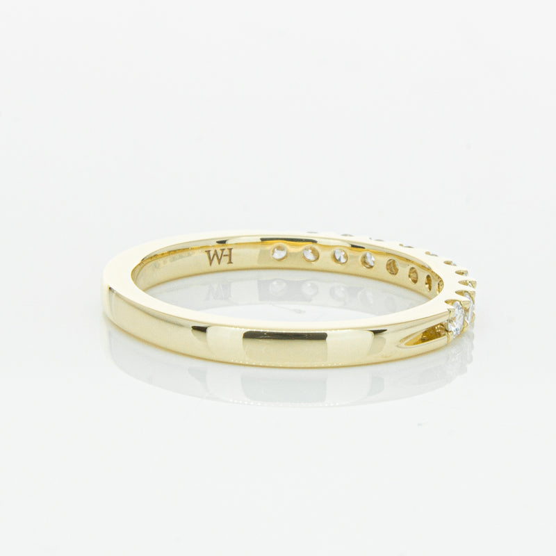 14ct Yellow Gold Diamond Luna Band-Ring-Walker & Hall