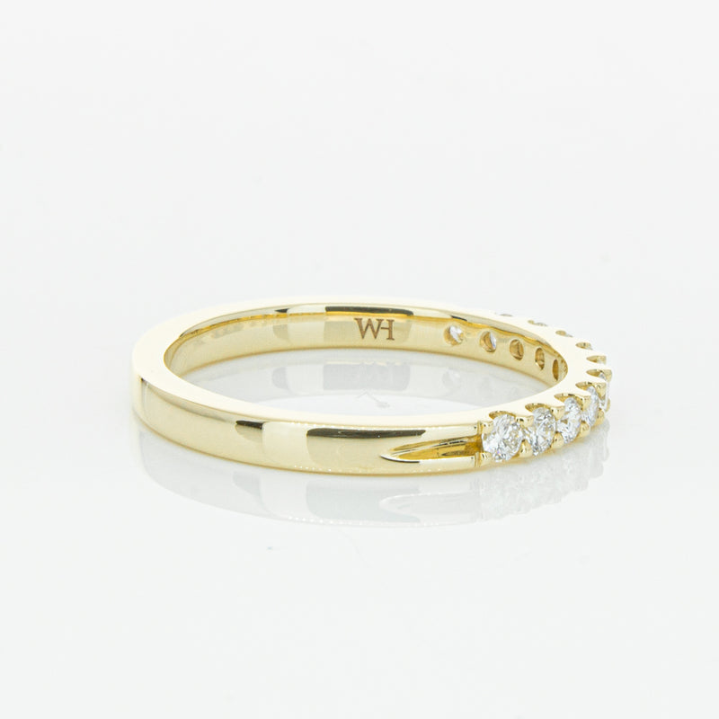 14ct Yellow Gold Diamond Luna Band-Ring-Walker & Hall