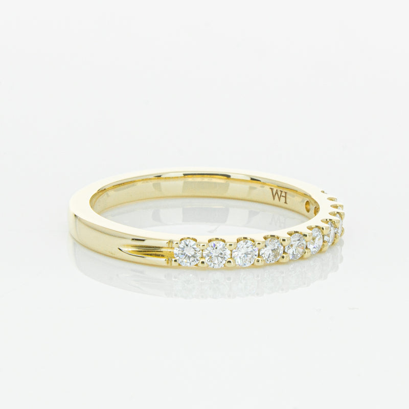 14ct Yellow Gold Diamond Luna Band-Ring-Walker & Hall