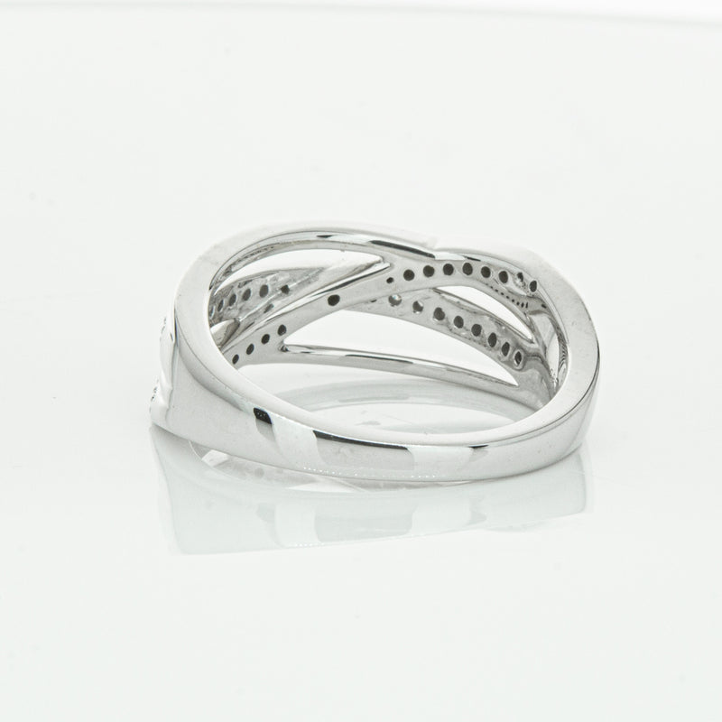14ct White Gold Diamond Nevaeh Band-Ring-Walker & Hall