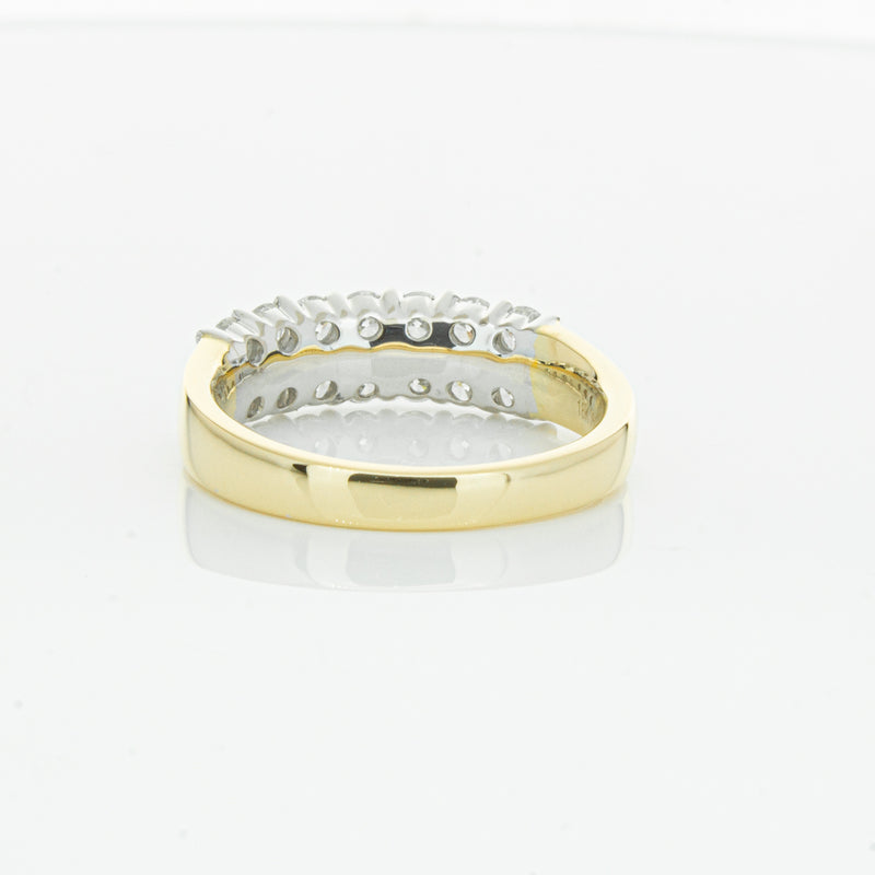 18ct Yellow Gold 1.00ct Diamond Apollo Ring-Ring-Walker & Hall