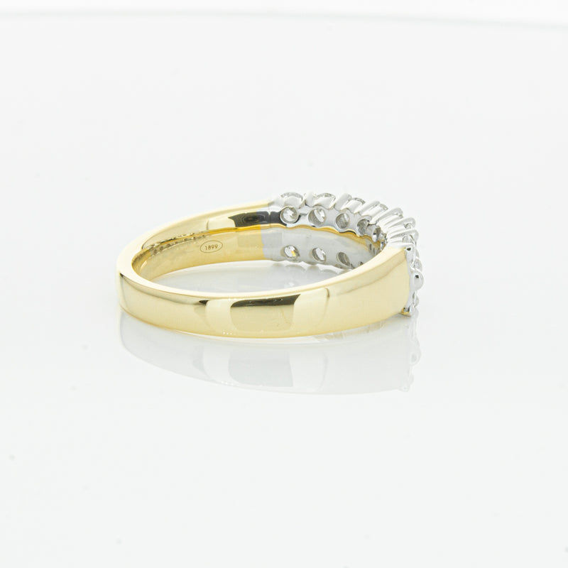 18ct Yellow Gold 1.00ct Diamond Apollo Ring-Ring-Walker & Hall