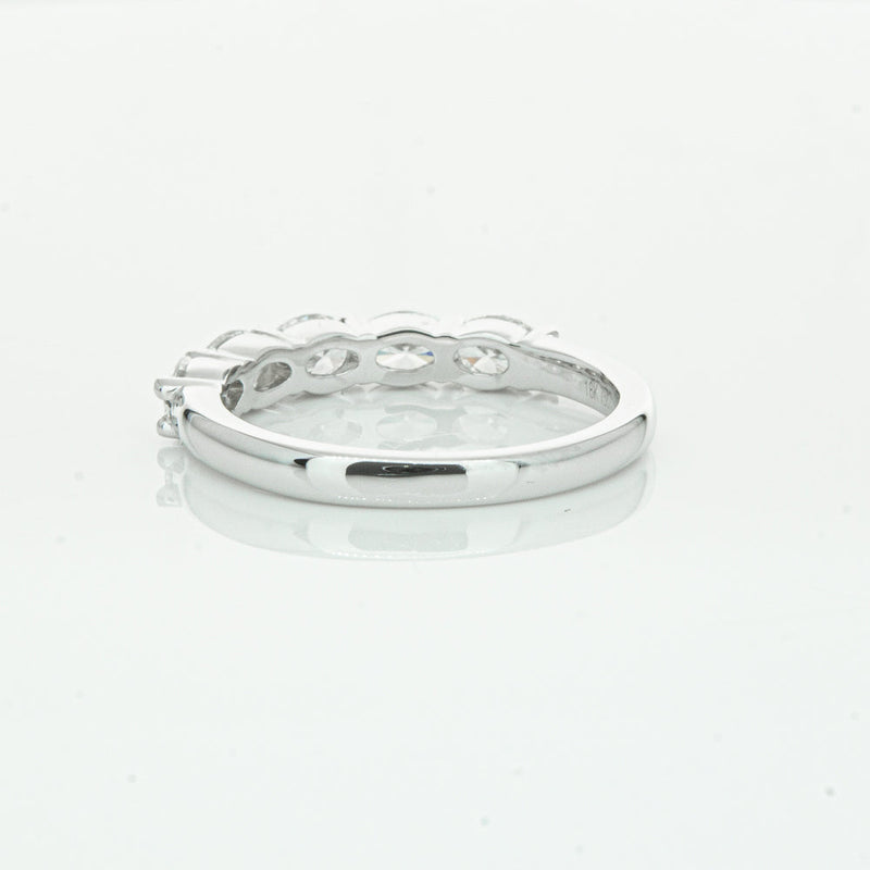 18ct White Gold 1.02ct Oval Cut Diamond Panorama Ring-Ring-Walker & Hall