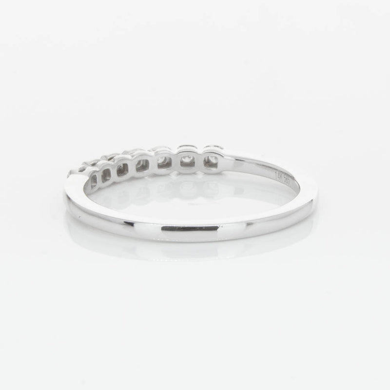 14ct White Gold Diamond Cushla Band-Ring-Walker & Hall