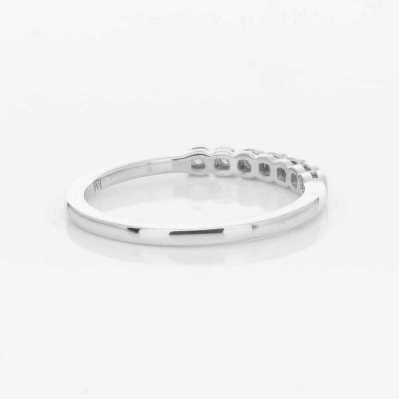 14ct White Gold Diamond Cushla Band-Ring-Walker & Hall