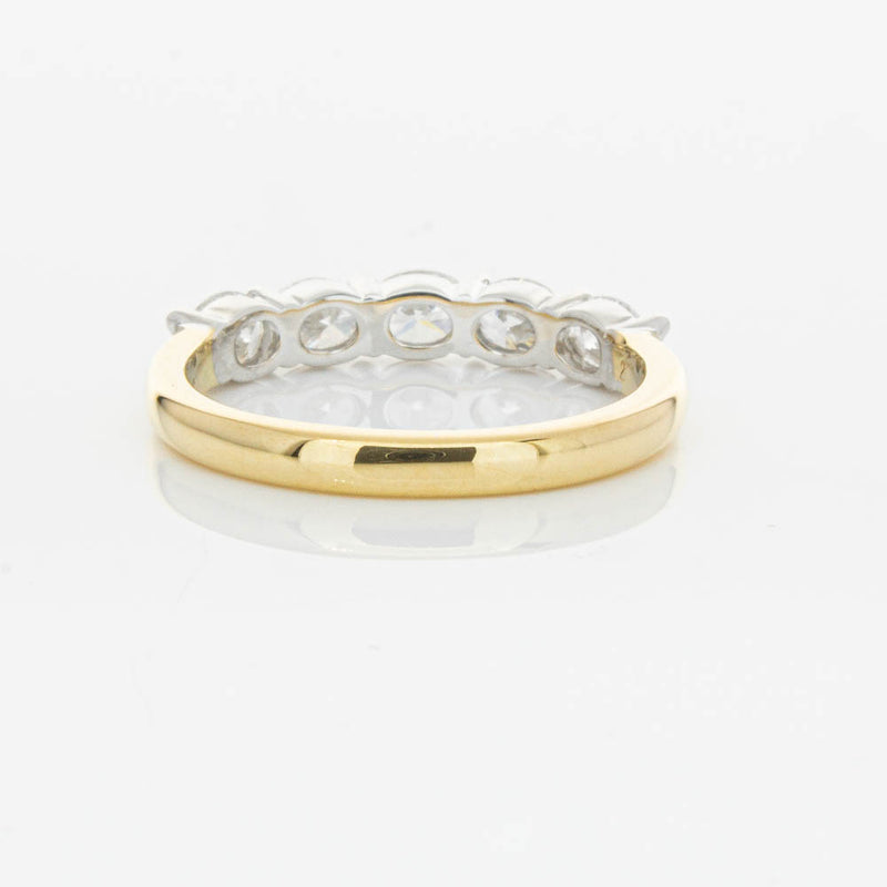 18ct Yellow Gold 1.01ct Oval Cut Diamond Panorama Ring-Ring-Walker & Hall