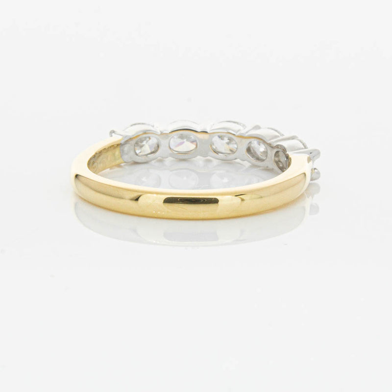 18ct Yellow Gold 1.01ct Oval Cut Diamond Panorama Ring-Ring-Walker & Hall