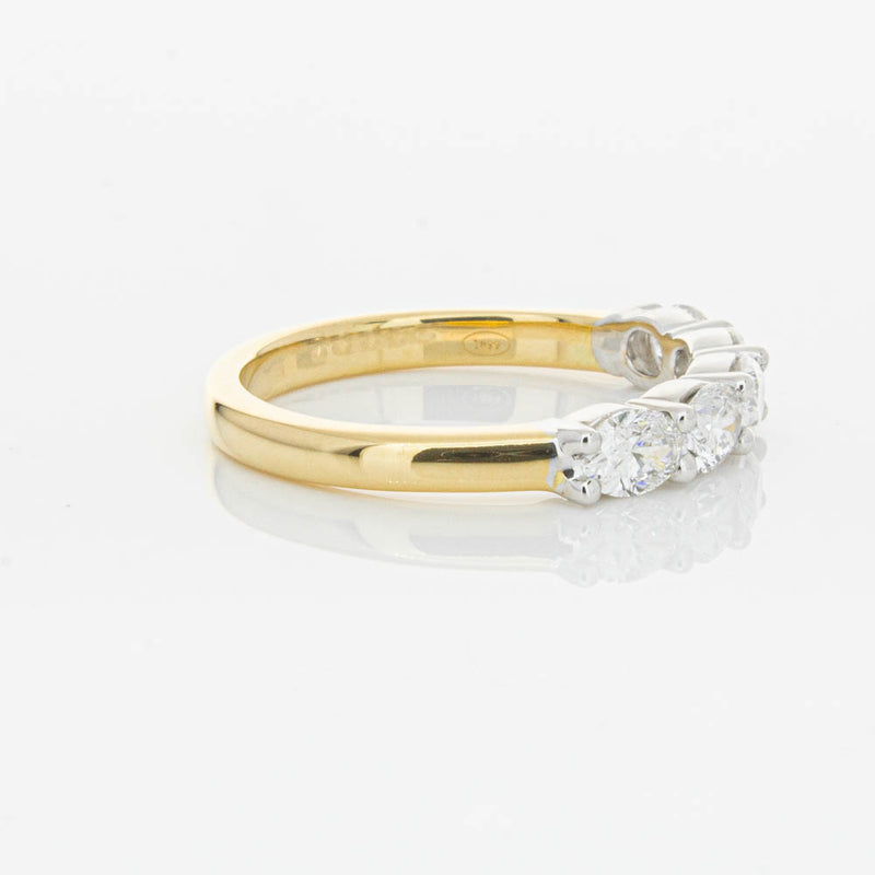 18ct Yellow Gold 1.01ct Oval Cut Diamond Panorama Ring-Ring-Walker & Hall