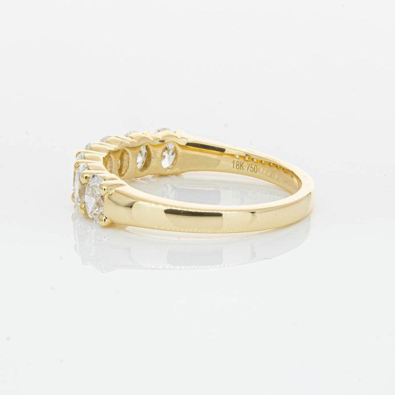 18ct Yellow Gold 1.33ct Oval Cut Diamond Panorama Ring-Ring-Walker & Hall