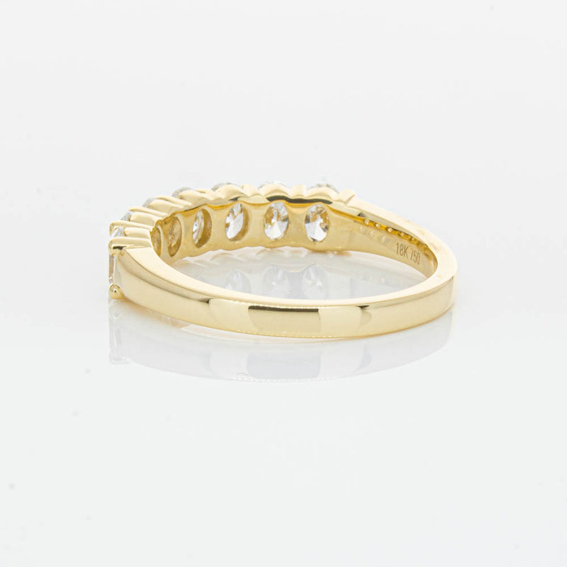 18ct Yellow Gold 1.33ct Oval Cut Diamond Panorama Ring-Ring-Walker & Hall