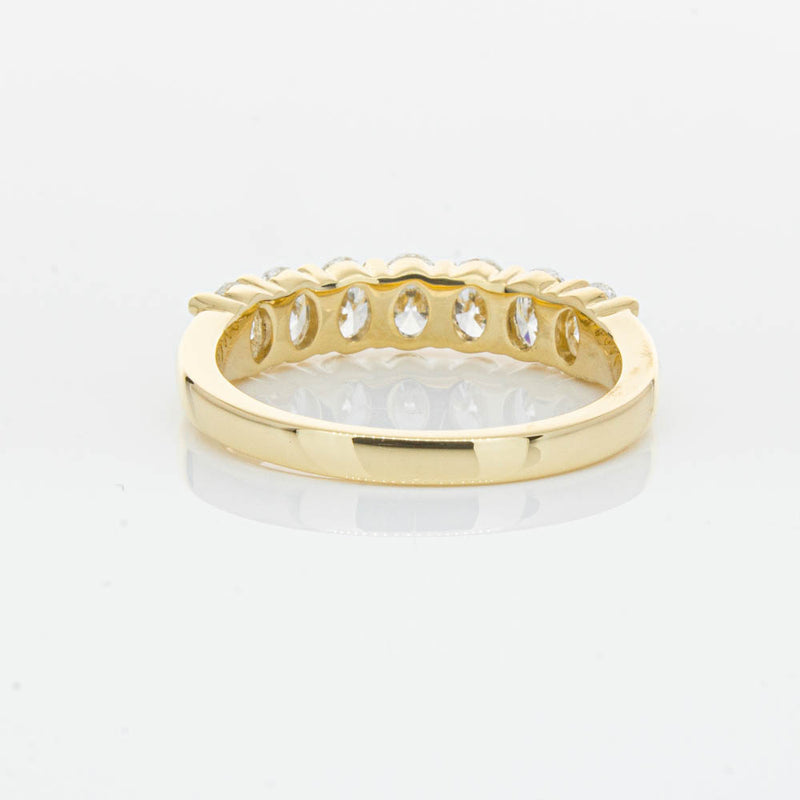 18ct Yellow Gold 1.33ct Oval Cut Diamond Panorama Ring-Ring-Walker & Hall