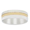 9ct White & Yellow Gold Polished 7mm Ring-Ring-Walker & Hall