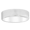 9ct White Gold 6mm Square Profile Band-Ring-Walker & Hall