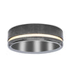 9ct Yellow Gold & Zirconium Ring-Ring-Walker & Hall