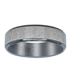 Black Zirconium Sanded Finished Ring-Ring-Walker & Hall