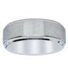 Cobalt Satin Finish Stepped Edge 8mm Men's Ring-Ring-Walker & Hall