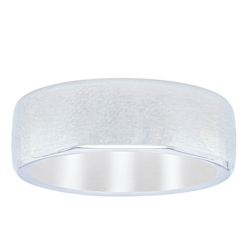 Cobalt Chrome 7.5mm Satin Finish Men's Ring-Ring-Walker & Hall