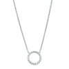 18ct White Gold Diamond Aelia Pendant-Necklace-Walker & Hall