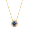 18ct Yellow Gold 1.38ct Sapphire & Diamond Isla Pendant-Necklace-Walker & Hall