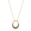 18ct Yellow Gold .56ct Sapphire & Diamond Pendant-Necklace-Walker & Hall