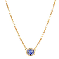 18ct Yellow Gold .56ct Sapphire Natalia Pendant-Necklace-Walker & Hall