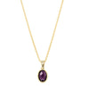 9ct Yellow Gold Amethyst Lavender Pendant-Necklace-Walker & Hall
