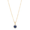 18ct Yellow Gold .88ct Sapphire & Diamond Pendant-Necklace-Walker & Hall