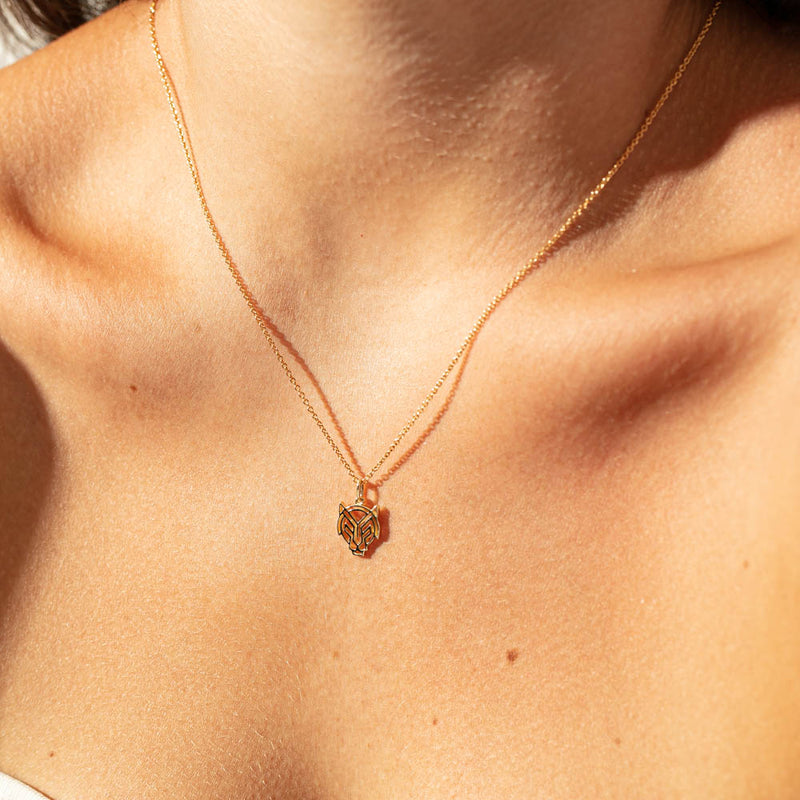 9ct Yellow Gold Year Of The Tiger Pendant-Necklace-Walker & Hall