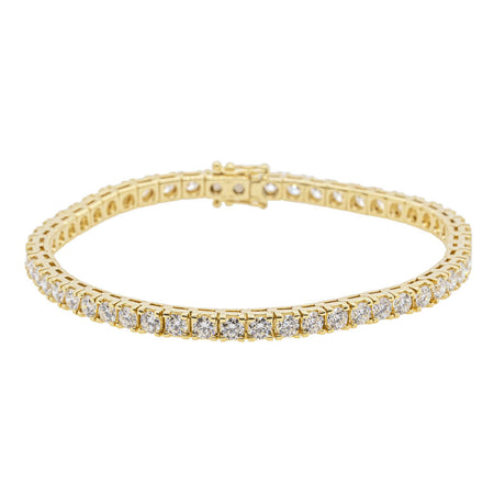 18ct Yellow Gold 5.50ct Diamond Jubilee Bracelet-Bracelet-Walker & Hall