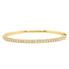 18ct Yellow Gold Diamond Comet Bangle-Bracelet-Walker & Hall