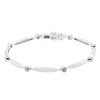 18ct White Gold Diamond Cadenza Bracelet-Bracelet-Walker & Hall
