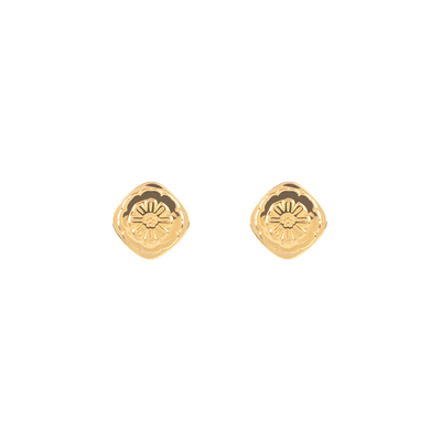 Boh Runga Marigold Stud Earrings - Gold Plated-Earrings-Walker & Hall