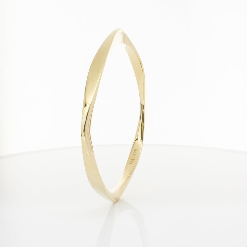 9ct Yellow Gold Eos Bangle-Bracelet-Walker & Hall