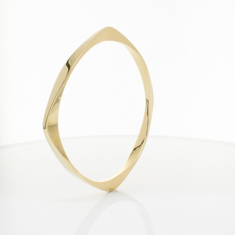 9ct Yellow Gold Eos Bangle-Bracelet-Walker & Hall