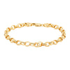 9ct Yellow Gold Oval Belcher Bracelet-Bracelet-Walker & Hall