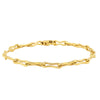 9ct Yellow Gold Pinched Link Bracelet-Bracelet-Walker & Hall
