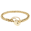 Deja Vu 9ct Yellow Gold Double Curb Link Bracelet-Bracelet-Walker & Hall
