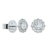 18ct White Gold Diamond Paramount Stud Earrings-Earrings-Walker & Hall