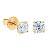 18ct Yellow Gold 2.00ct Diamond Blossom Stud Earrings-Earrings-Walker & Hall