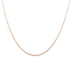 9ct Rose Gold Cable Chain-Necklace-Walker & Hall